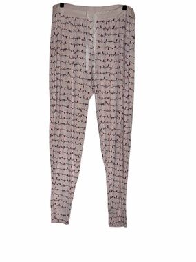 GAP Pink Pajama Joggers with String Light Print M